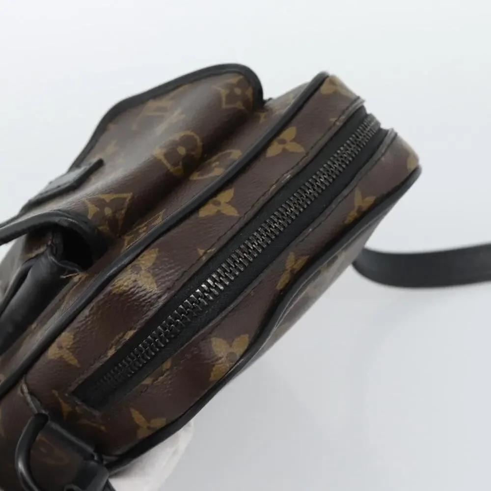 Louis Vuitton Monogram Macassar Christopher Shoulder Bag Brown